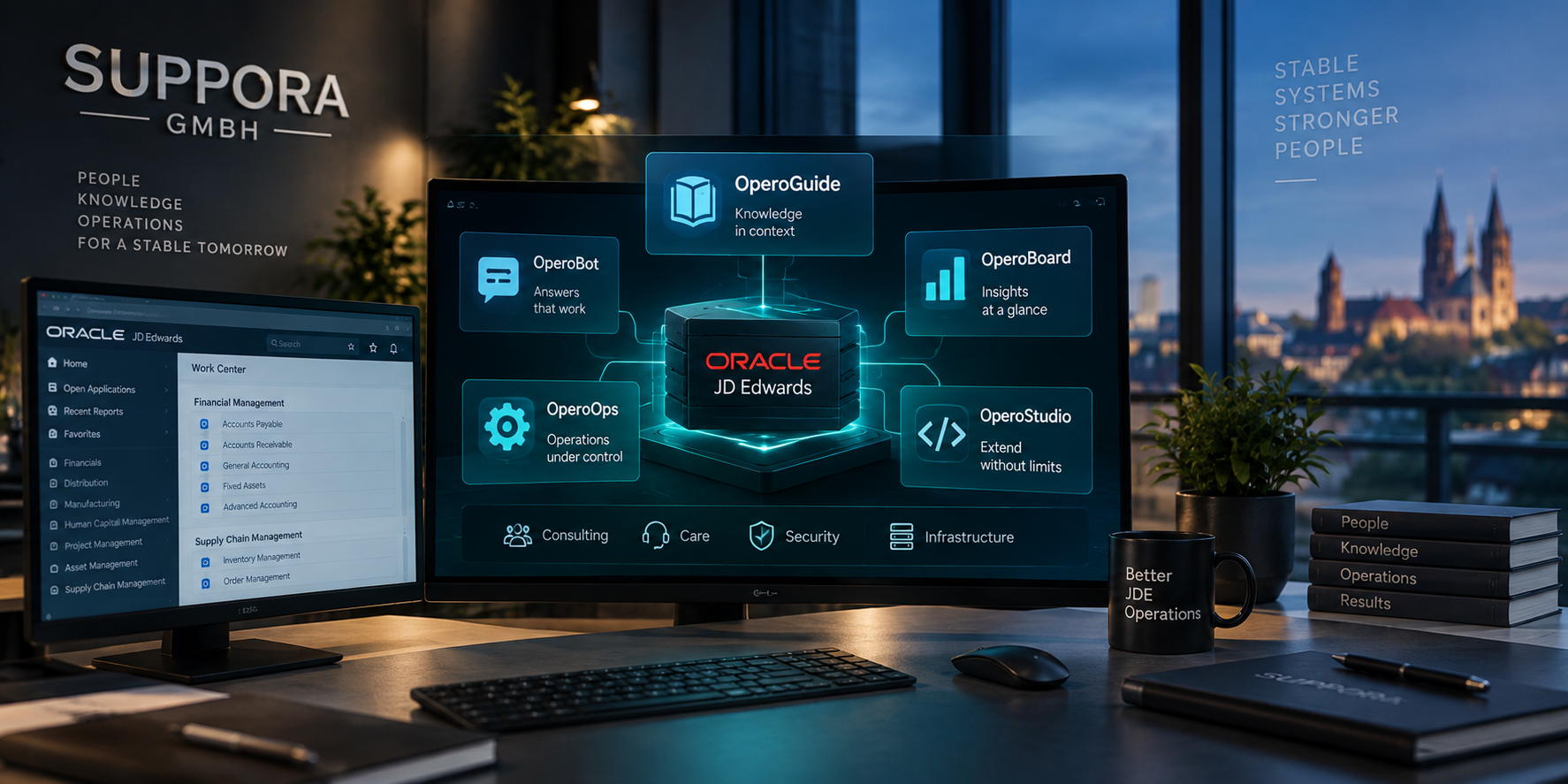 Opero Suite ecosystem around Oracle JD Edwards